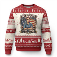 Patriotic Nurse Celebrating 250 Years Of Care Gift Ugly Christmas Sweater