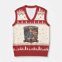 Patriotic Nurse Celebrating 250 Years Of Care Gift V-Neck Knit Sweater Vest