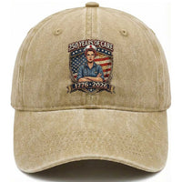 Patriotic Nurse Celebrating 250 Years Of Care Gift Washed Cotton Baseball Cap