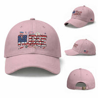 USA 250 Proud American Nurse Baseball Cap Patriotic Healthcare Hero