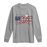 USA 250 Proud American Nurse Long Sleeve Shirt Patriotic Healthcare Hero