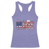 USA 250 Proud American Nurse Racerback Tank Top Patriotic Healthcare Hero
