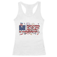 USA 250 Proud American Nurse Racerback Tank Top Patriotic Healthcare Hero