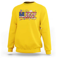 USA 250 Proud American Nurse Sweatshirt Patriotic Healthcare Hero