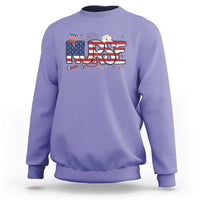USA 250 Proud American Nurse Sweatshirt Patriotic Healthcare Hero
