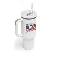USA 250 Proud American Nurse Tumbler With Handle Patriotic Healthcare Hero