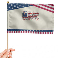 USA 250 Proud American Nurse Patriotic Handheld Flag Patriotic Healthcare Hero