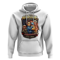Patriotic Rosie Nurse Feminist Pride Hoodie 250 Years Of Nursing