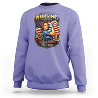 Patriotic Rosie Nurse Feminist Pride Sweatshirt 250 Years Of Nursing
