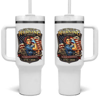 Patriotic Rosie Nurse Feminist Pride Tumbler With Handle 250 Years Of Nursing
