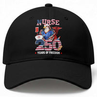 Bald Eagle Nurse 250 Years Of Freedom Baseball Cap Patriotic American Nurse Gift