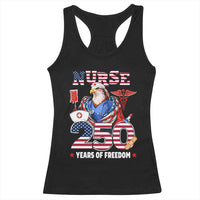 Bald Eagle Nurse 250 Years Of Freedom Racerback Tank Top Patriotic American Nurse Gift