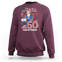 Bald Eagle Nurse 250 Years Of Freedom Sweatshirt Patriotic American Nurse Gift