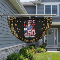 Bald Eagle Nurse 250 Years Of Freedom Patriotic Fan Flag American Nurse Gift