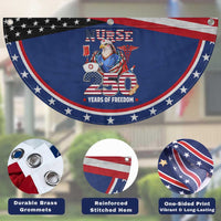 Bald Eagle Nurse 250 Years Of Freedom Patriotic Fan Flag American Nurse Gift