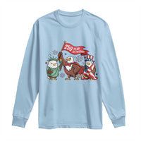 Cute Patriotic Eagle 250 Years Of Freedom Long Sleeve Shirt American Pride Gift