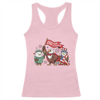 Cute Patriotic Eagle 250 Years Of Freedom Racerback Tank Top American Pride Gift