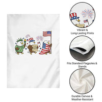 Adorable Patriotic Eagle 250 Years Of Freedom Garden Flag USA Anniversary Gift