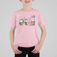 Adorable Patriotic Eagle 250 Years Of Freedom T Shirt For Kid USA Anniversary Gift