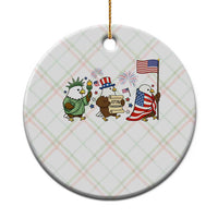 Adorable Patriotic Eagle 250 Years Of Freedom Ceramic Ornament USA Anniversary Gift