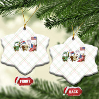 Adorable Patriotic Eagle 250 Years Of Freedom Ceramic Ornament USA Anniversary Gift