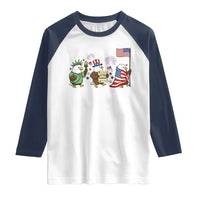 Adorable Patriotic Eagle 250 Years Of Freedom Raglan Shirt USA Anniversary Gift