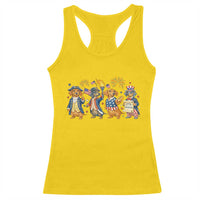 Patriotic Wiener Dog 250th Anniversary Racerback Tank Top Dachshund Lover Gift