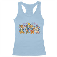 Patriotic Wiener Dog 250th Anniversary Racerback Tank Top Dachshund Lover Gift