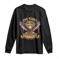 Faith And Freedom 250 Years Long Sleeve Shirt Patriotic Eagle Cross Gift