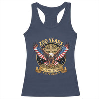 Faith And Freedom 250 Years Racerback Tank Top Patriotic Eagle Cross Gift