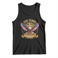 Faith And Freedom 250 Years Tank Top Patriotic Eagle Cross Gift