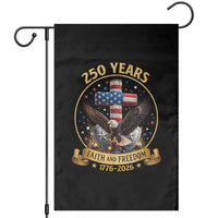 Christian Patriotic Eagle Cross Garden Flag 250 Years Faith And Freedom USA Gift