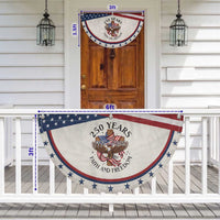 250 Years Faith And Freedom Patriotic Fan Flag Christian Eagle Gift