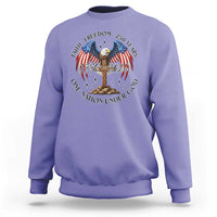 Patriotic Eagle Cross One Nation Under God Sweatshirt 250th Anniversary