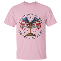 Patriotic Eagle Cross One Nation Under God T Shirt 250th Anniversary
