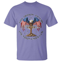 Patriotic Eagle Cross One Nation Under God T Shirt 250th Anniversary