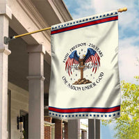 Patriotic Eagle Cross One Nation Under God Garden Flag 250th Anniversary TS12