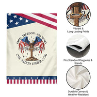 Patriotic Eagle Cross One Nation Under God Garden Flag 250th Anniversary TS12