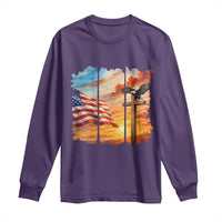 Faith And Freedom Christian American Flag Eagle Long Sleeve Shirt American Faith Pride