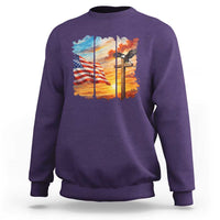 Faith And Freedom Christian American Flag Eagle Sweatshirt American Faith Pride