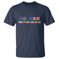 No War USA Iran Flag T Shirt Iranian Freedom Peace Advocate Gift