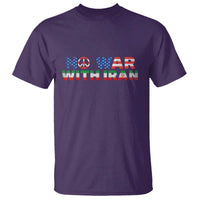 No War USA Iran Flag T Shirt Iranian Freedom Peace Advocate Gift