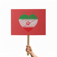 Stand With Iran Protest Sign Anti War Political Protest Statement