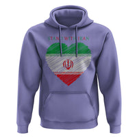 Stand With Iran Hoodie Anti War Political Protest Statement