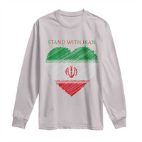 Stand With Iran Long Sleeve Shirt Anti War Political Protest Statement