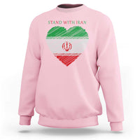 Stand With Iran Sweatshirt Anti War Political Protest Statement