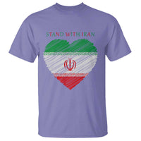 Stand With Iran T Shirt Anti War Political Protest Statement