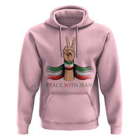 Peace With Iran Hoodie Support Iranian People For Peace