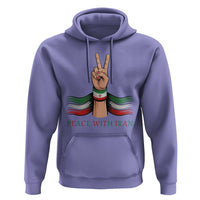 Peace With Iran Hoodie Support Iranian People For Peace