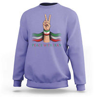 Peace With Iran Sweatshirt Support Iranian People For Peace